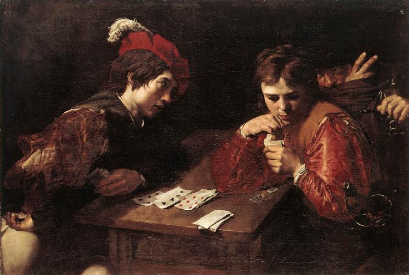 VALENTIN DE BOULOGNE Card-sharpers t